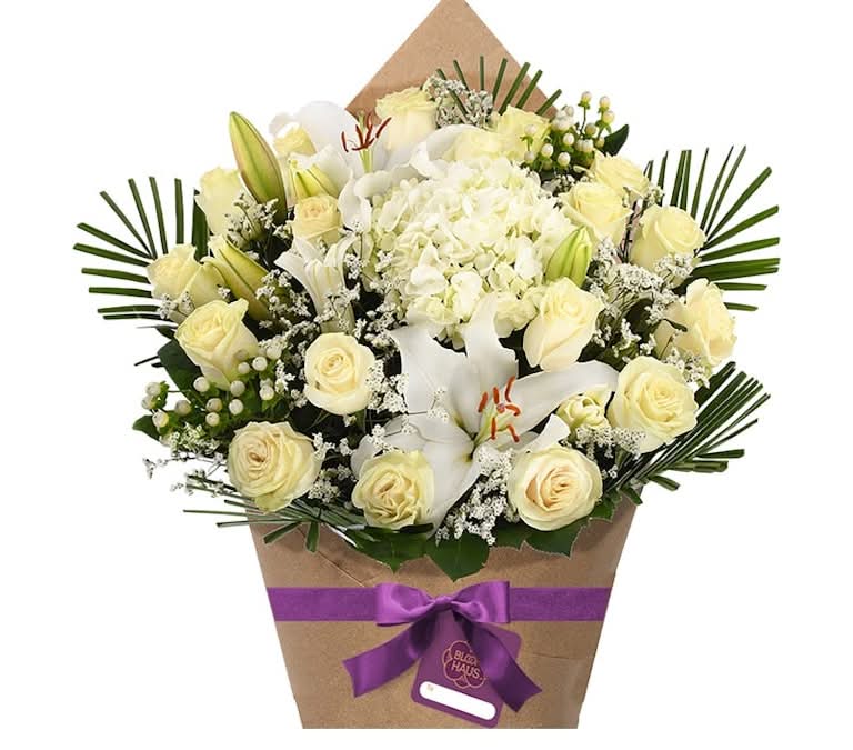 Bloom Haus™ Lovely Rose Bouquet - White