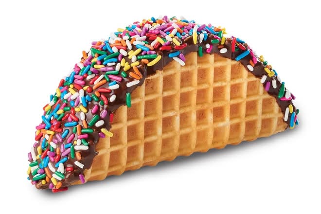 Birthday Cake OREO® Cookie Ice Cream Taco