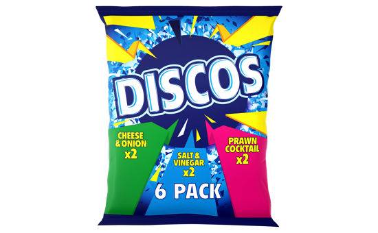 Discos Variety Multipack Crisps 6X26G