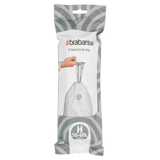 Brabantia 10 Perfectfit Bin Bags Code H 50-60L