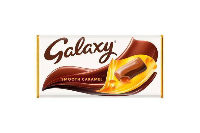 Galaxy Caramel, Smooth Milk Chocolate Block Bar Vegetarian (135g)