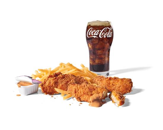 Large 3pc Spicy Chicken Strips Combo