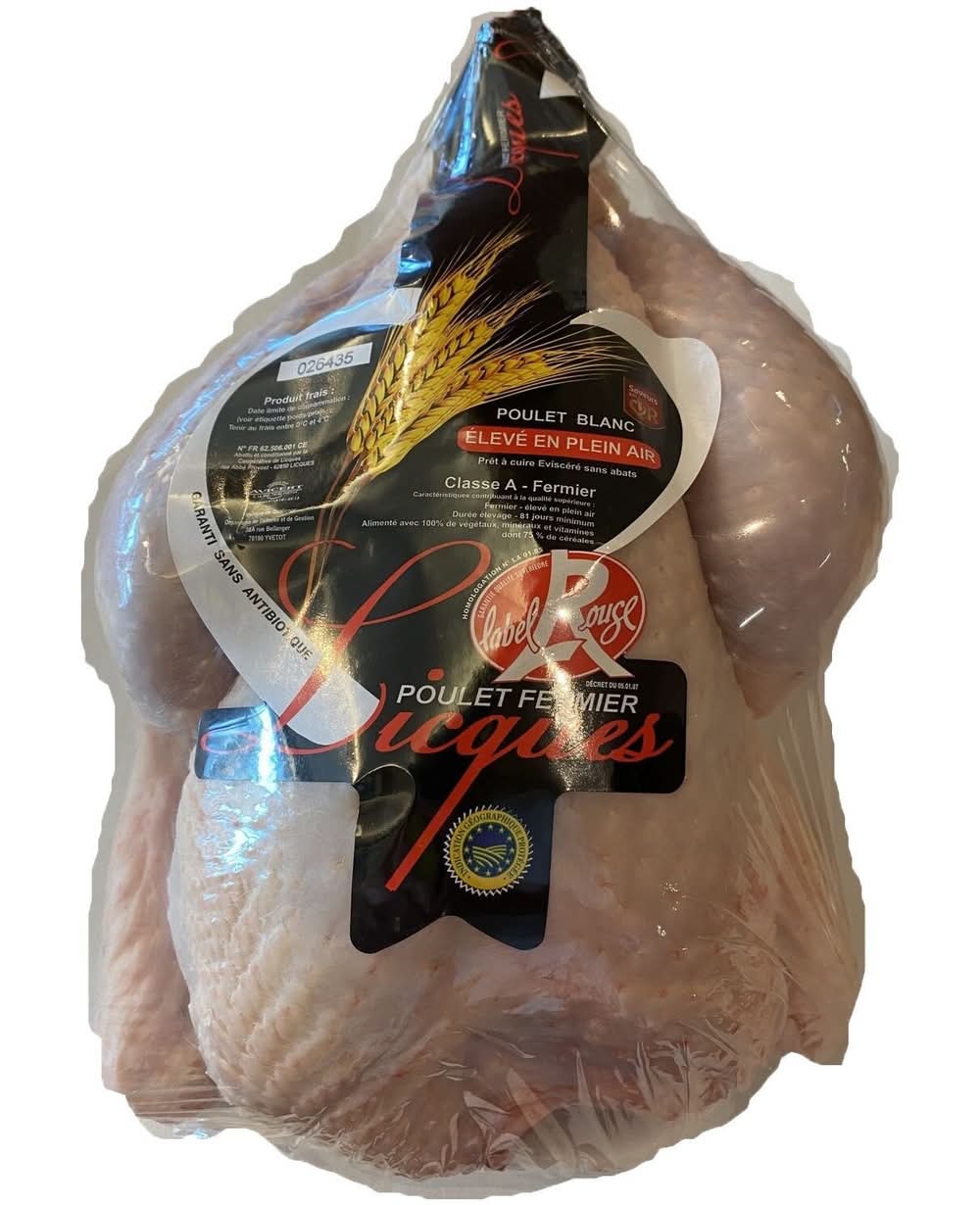 Licques Volailles - Poulet fermier blanc label rouge