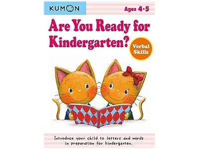 Kumon Are You Ready For Kindergarten Verbal Skills For Pre School, 4Y - 5Y