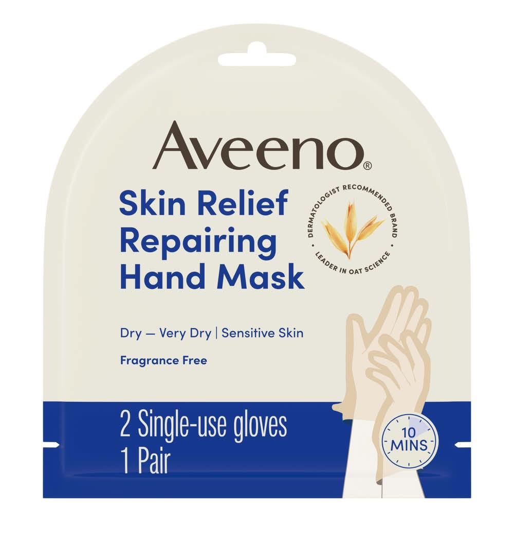 Aveeno Prebiotic Oat & Shea Butter Repairing Cica Hand Mask (1.3 oz)