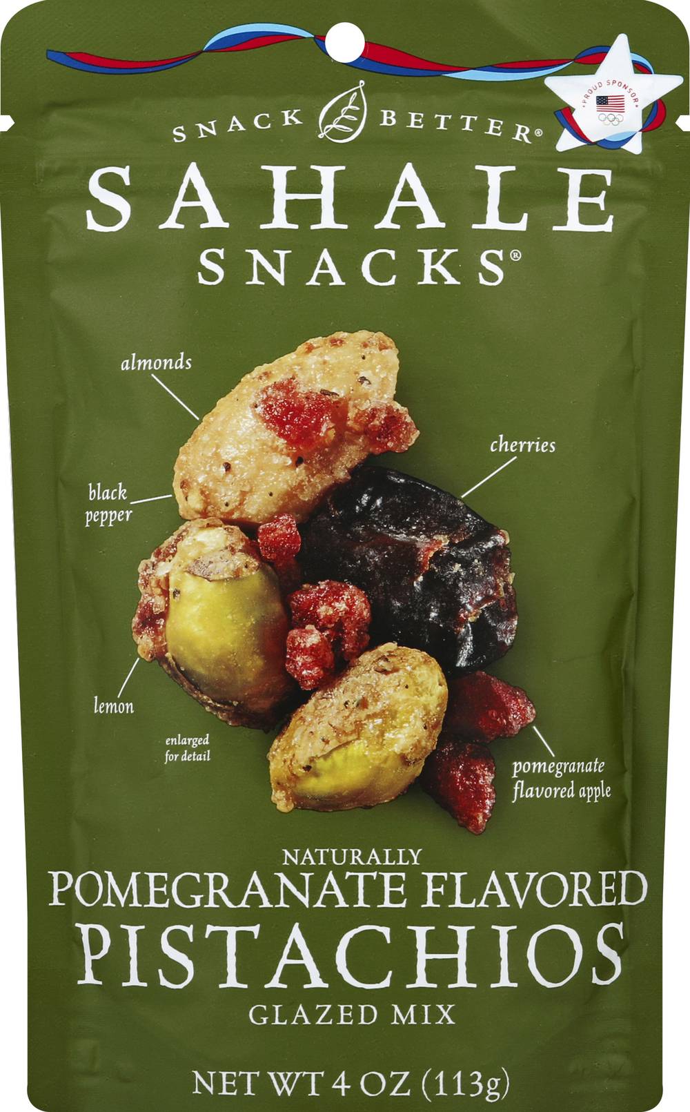 Sahale Snacks Naturally Pistachios Glazed Mix, Pomegranate (4 oz)