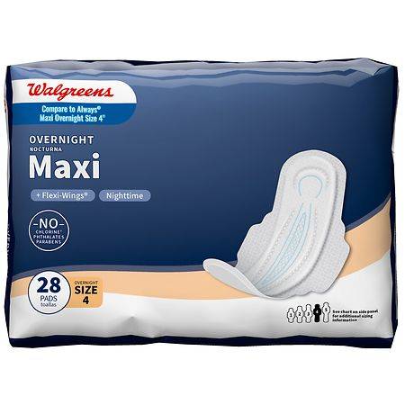Walgreens Maxi With Flex-Wings Overnight