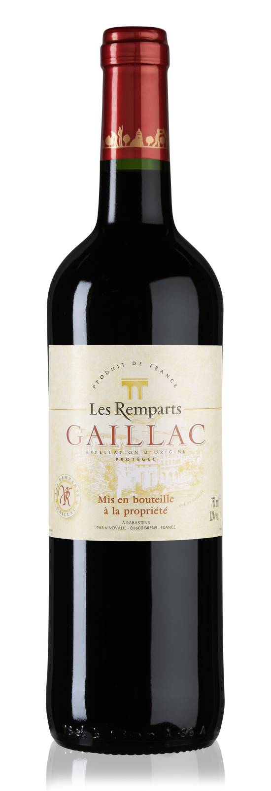 Les Remparts - Vin rouge sud-ouest AOP gaillac (750 ml)