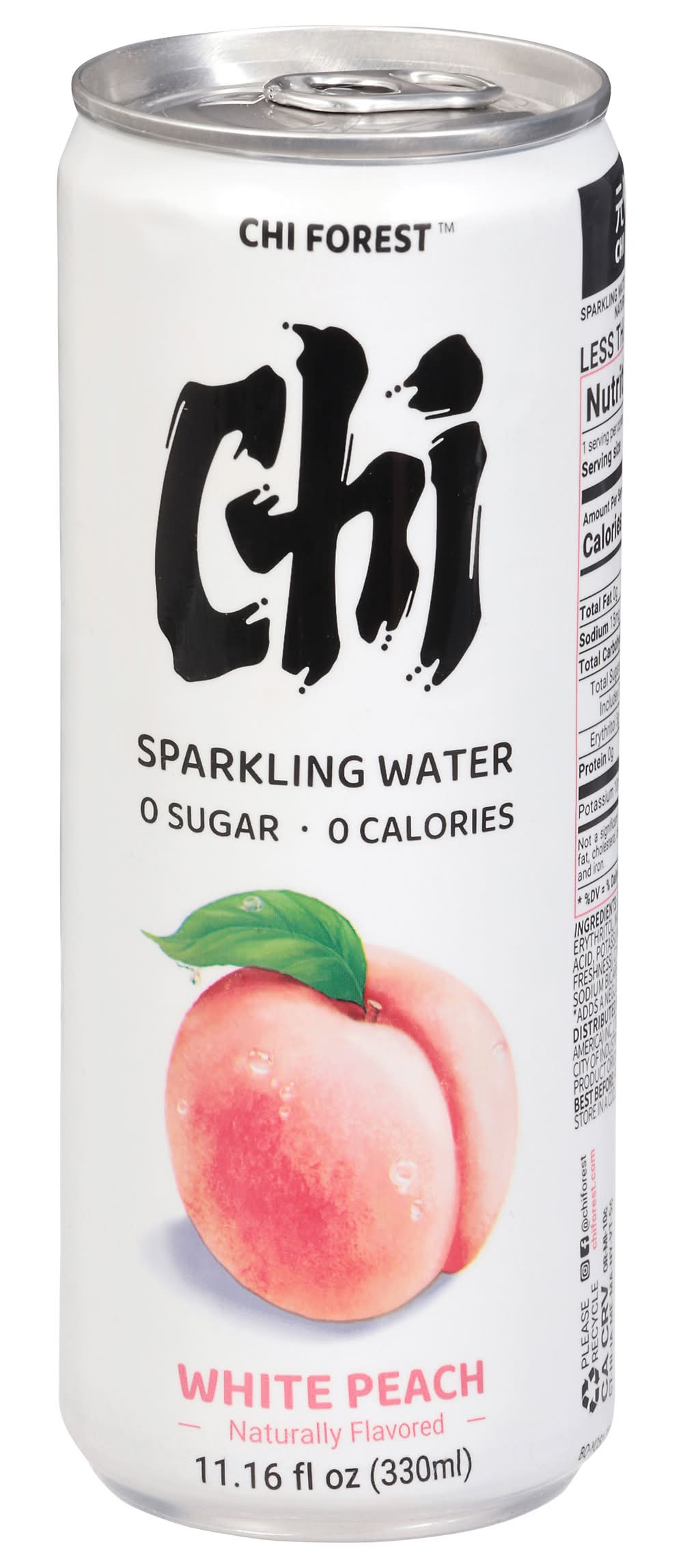 Genki Forest White Peach Sparkling Water (11.2 fl oz)
