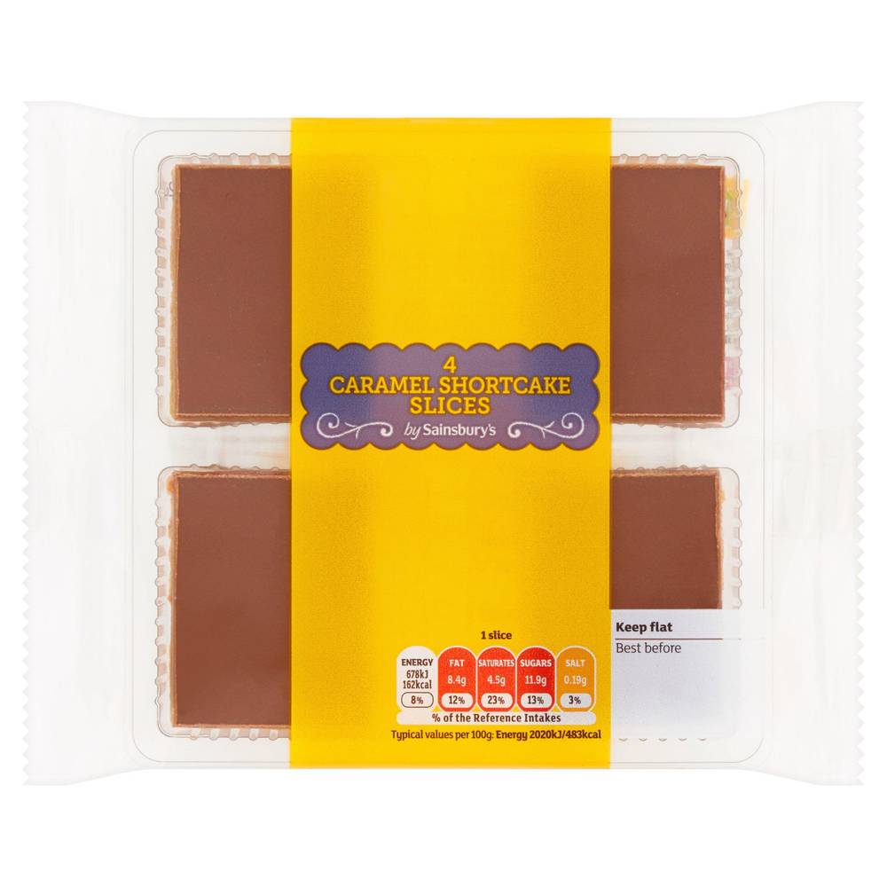 Sainsbury's Caramel Shortcake Slices x4