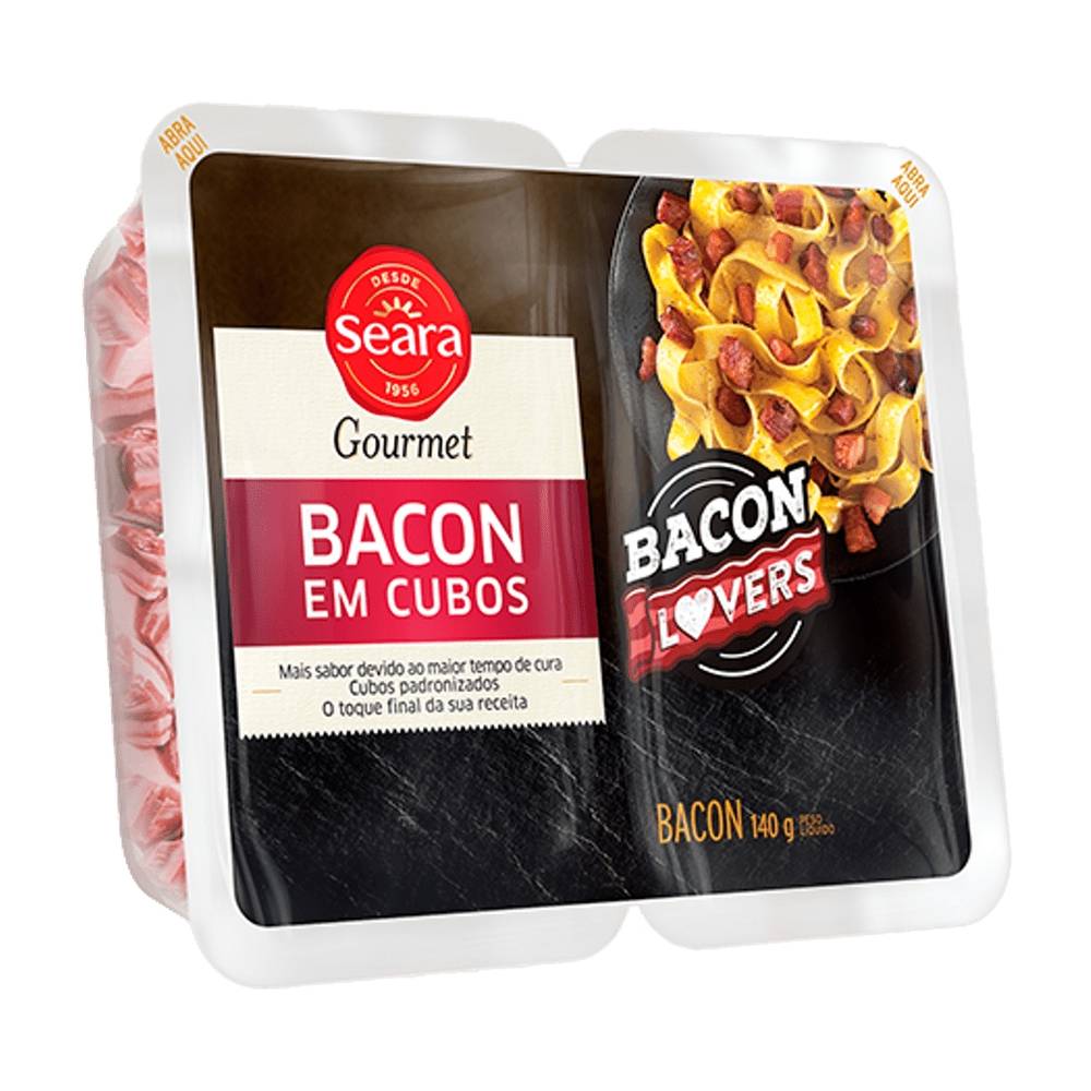 Seara bacon em cubos gourmet