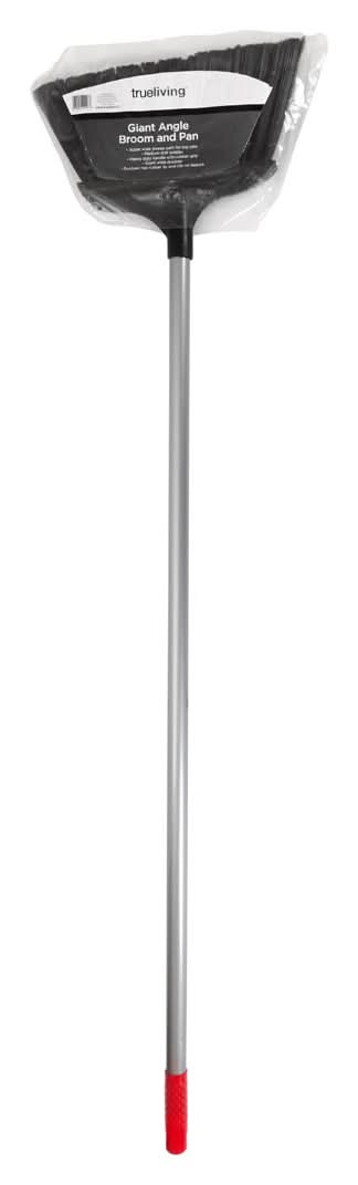 True Living Giant Angle Broom & Pan
