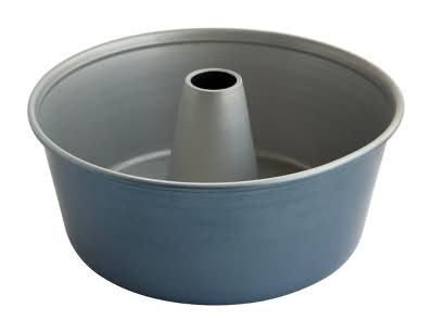 Nordic Ware Aluminum Nonstick Angel Food Cake Pan, Blue-Gray