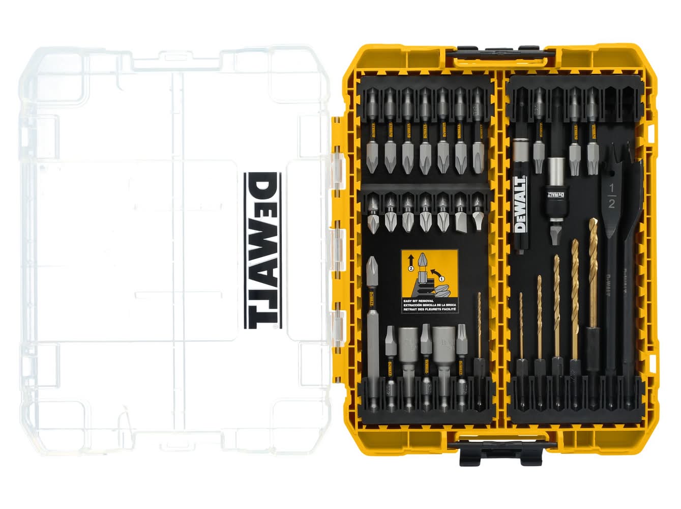 DEWALT TOUGH GRIP Screwdriver Bit Set 35 -Piece