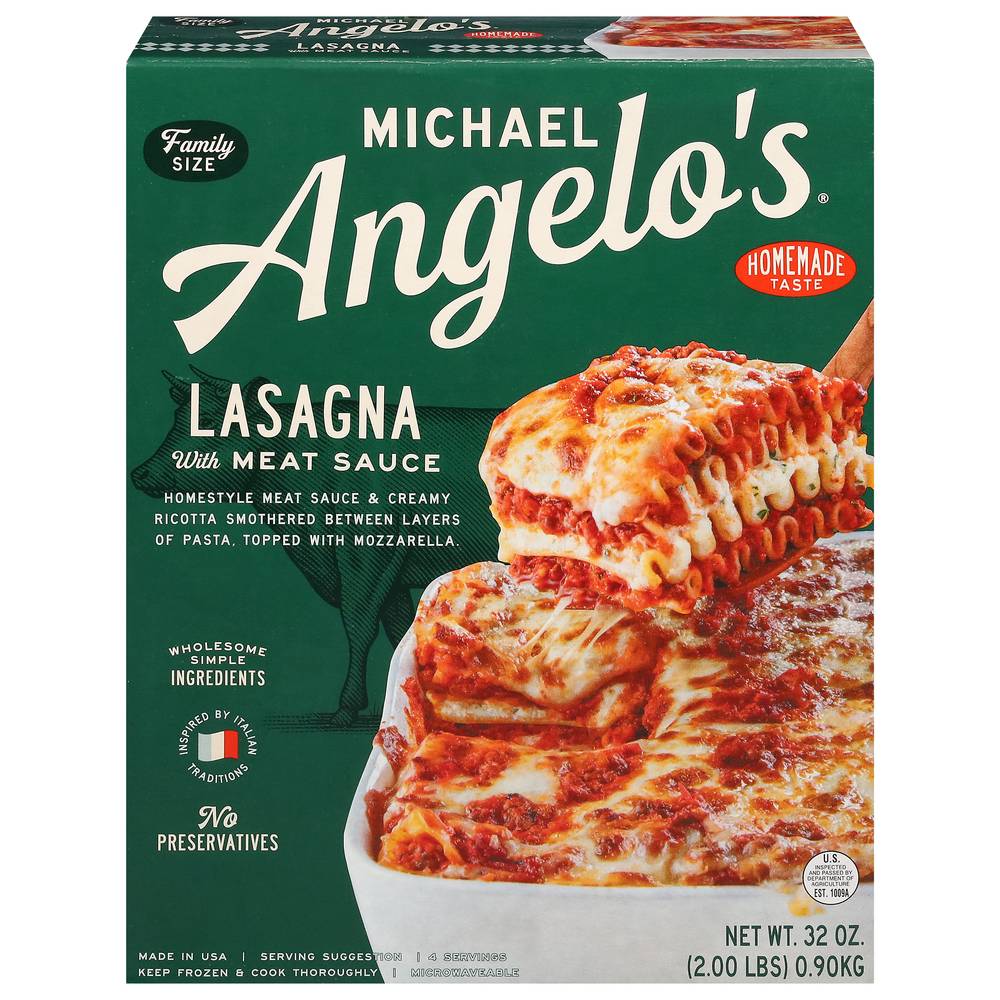 Michael Angelo's Lasagna With Meat Sauce (2 lbs)