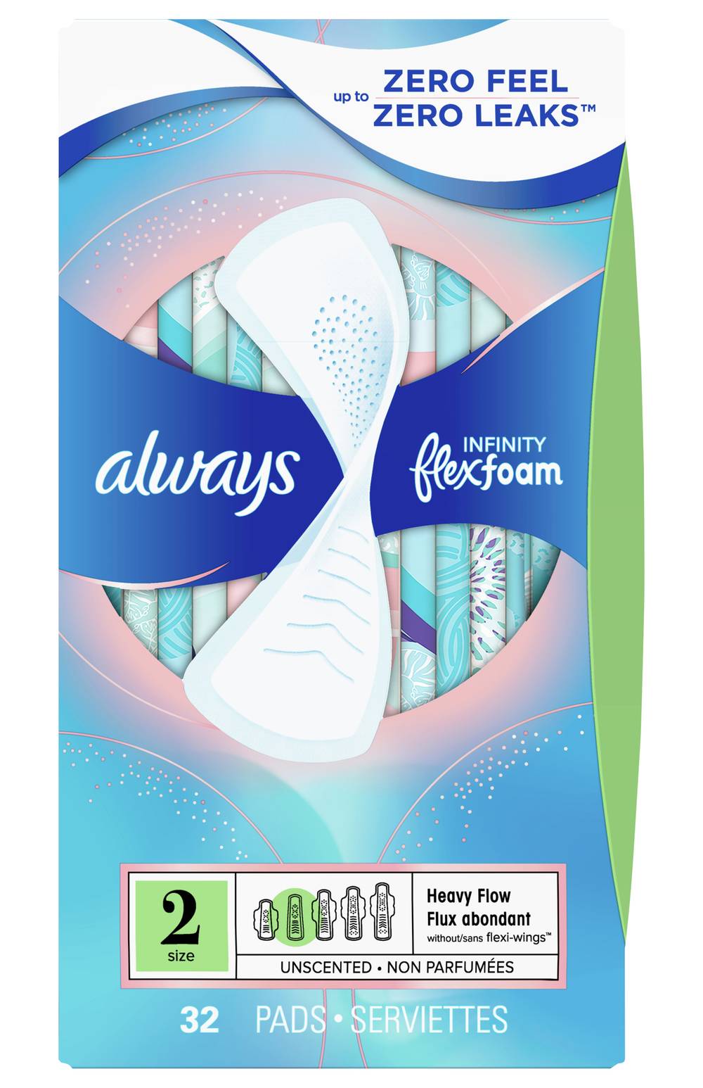 Always Wingless Heavy Flow Pads (6.4 oz)