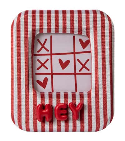 Striped Photo Frame Red Stripes Hey