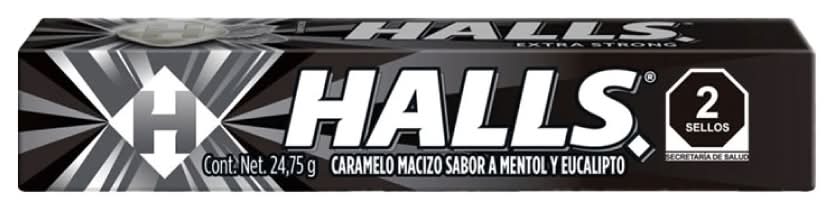 Halls · Caramelos duros, mentol-eucalipto (9 un)