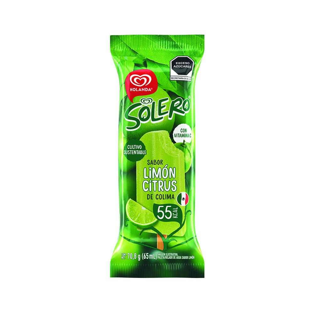 Holanda paleta helada solero citrus limón (bolsa 65 ml)