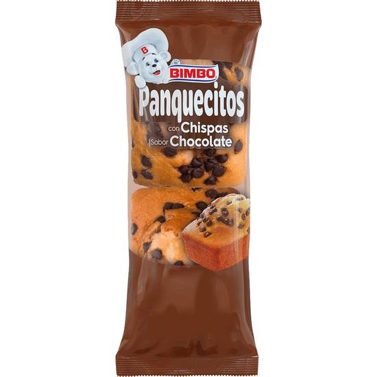 Bimbo panquecitos con chispas sabor chocolate (bolsa 140 g)