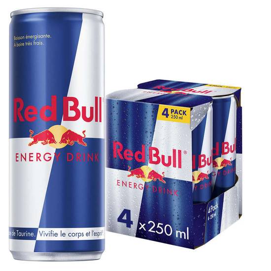 Red Bull boisson énergisante 4x25 cl