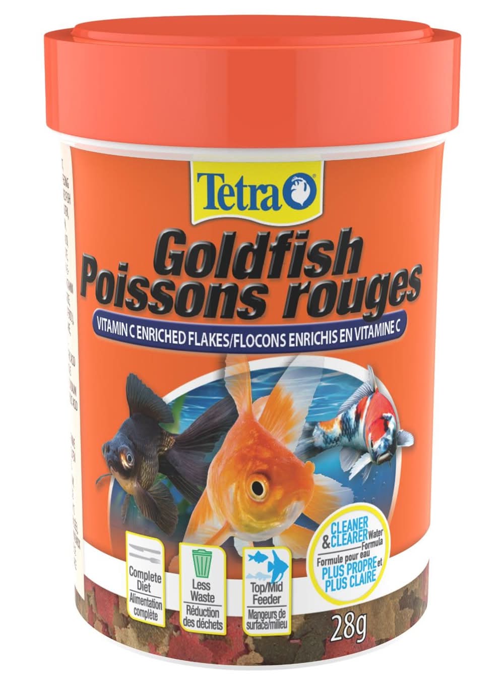 Tetra Goldfish Vitamin C Enriched Flakes Fish Food, 1 oz
