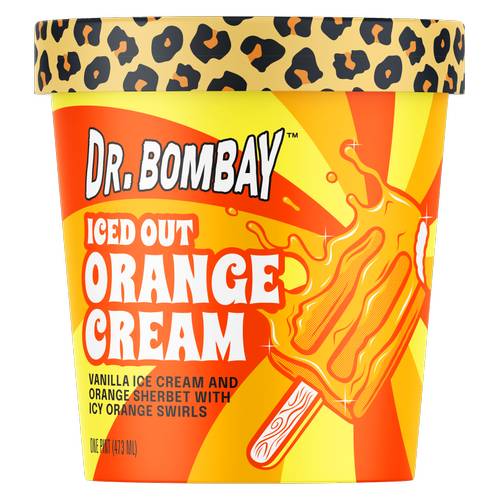 Dr. Bombay Iced Out Swirls Ice Cream (vanila-orange cream)