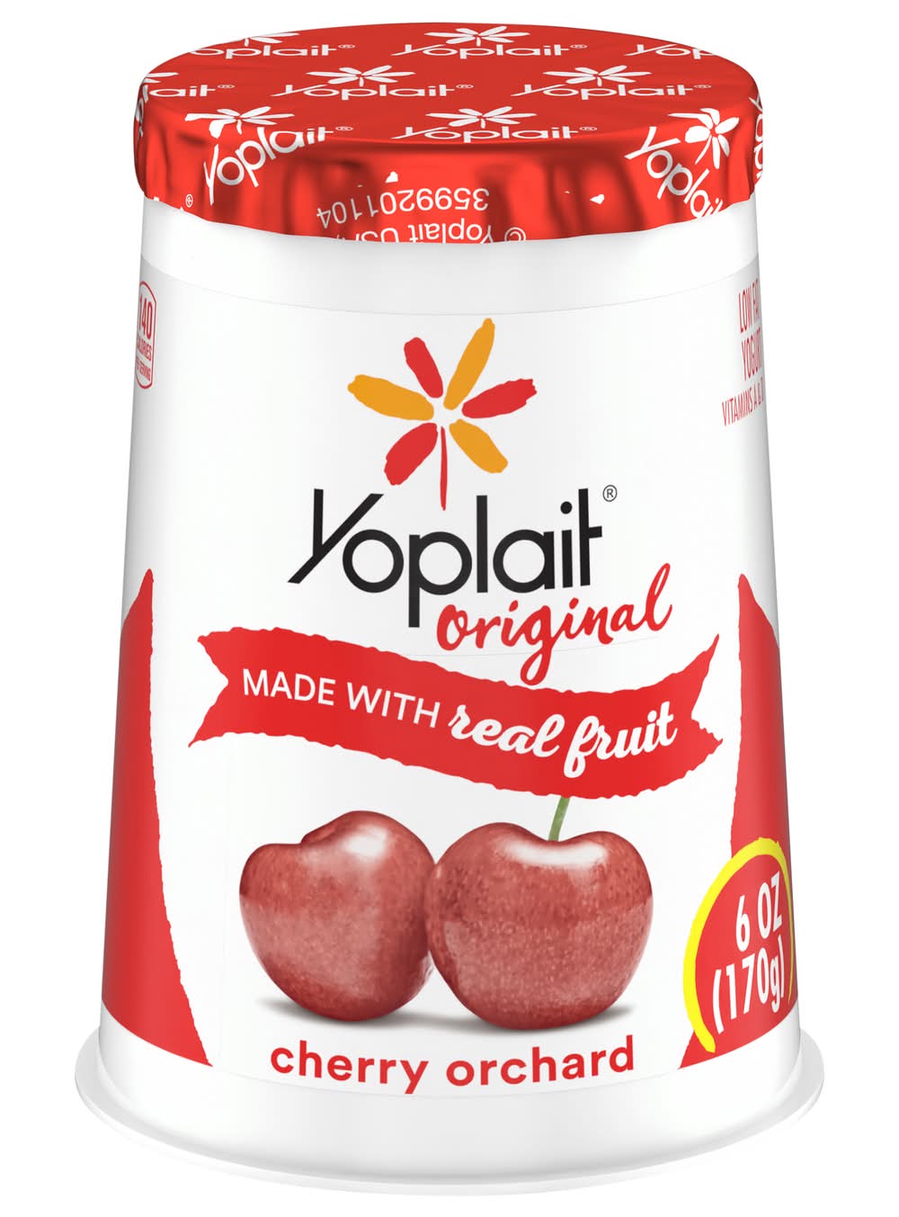 Yoplait Original Low Fat Yogurt, Cherry Orchard (6 oz)