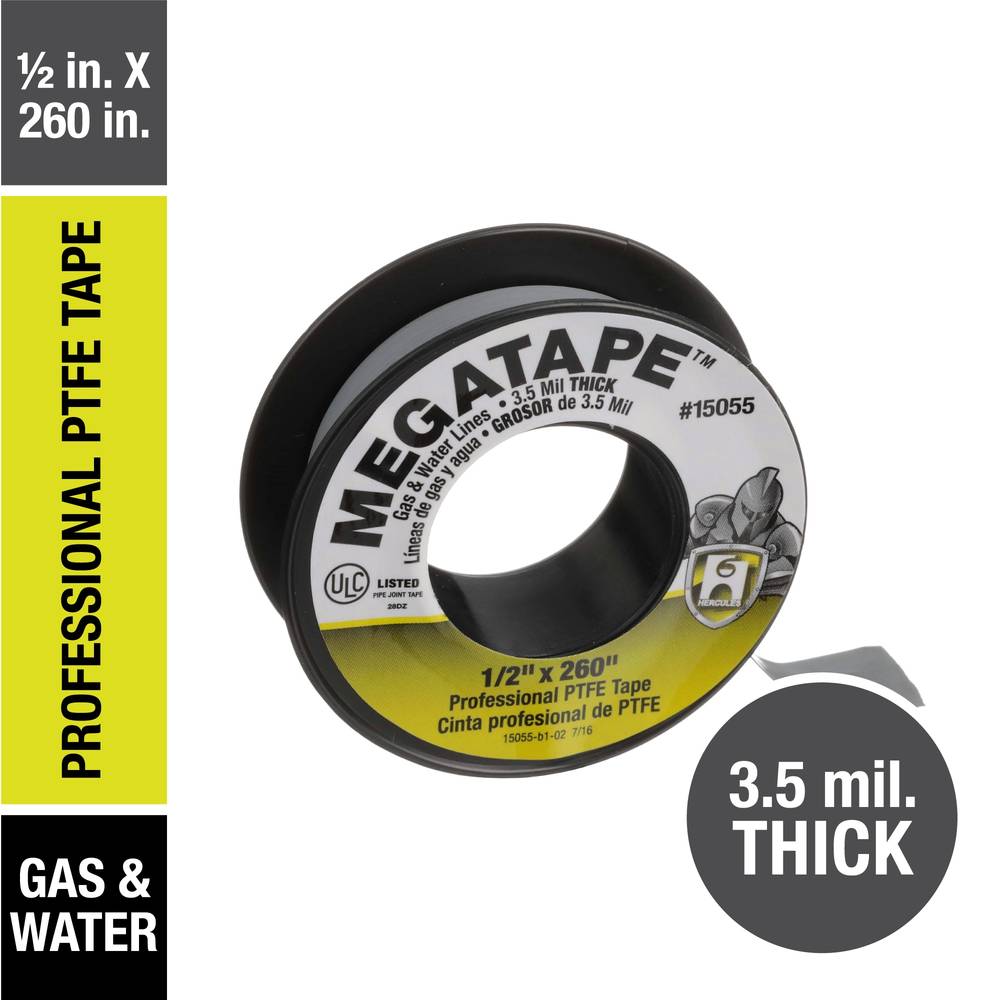 Hercules Megatape 0.5-in x 21.6-ft Plumber's Tape | 15055L