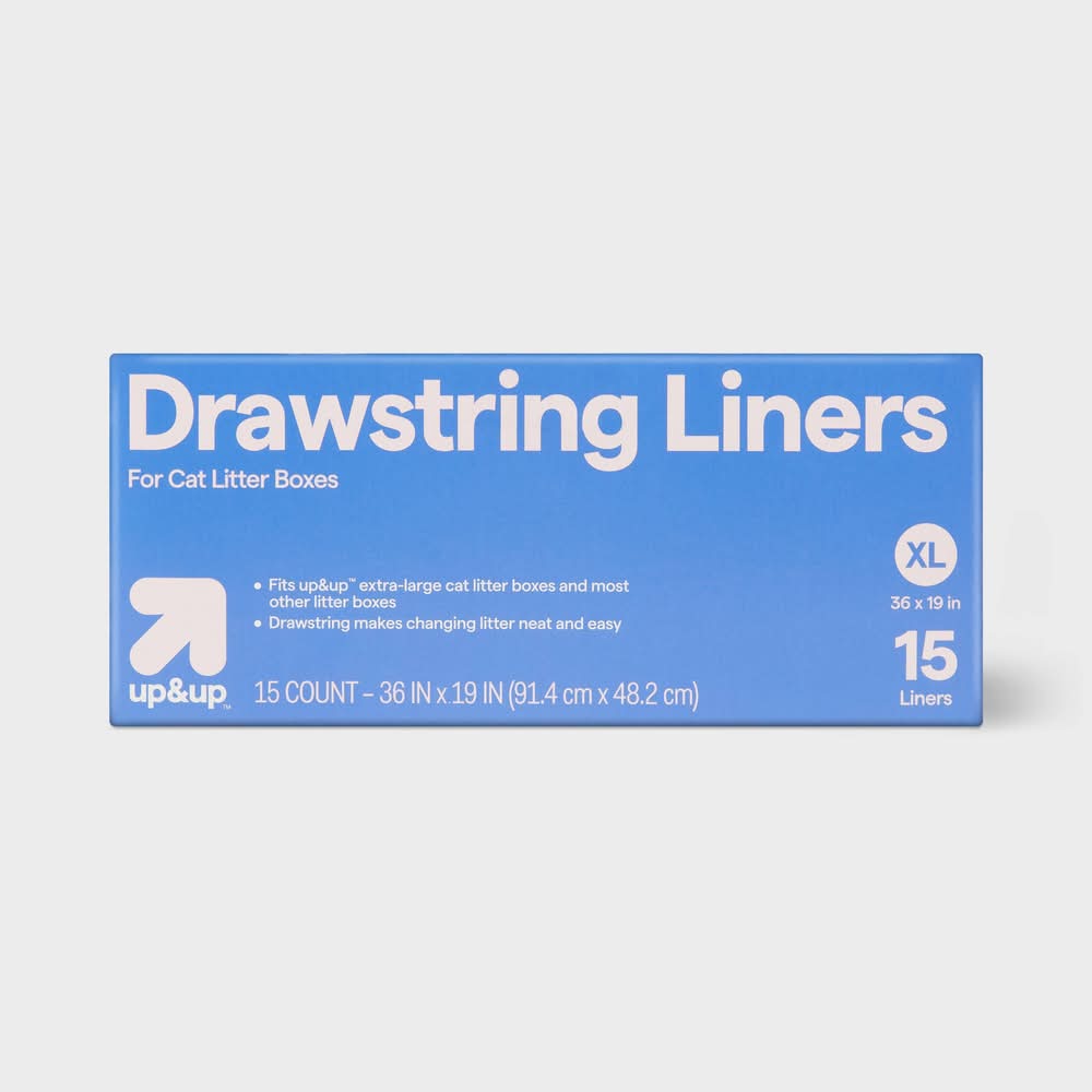 up&up Liners Cat Litter, 36 In x 19 In (15 ct)