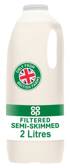 Co-op Filtered Semi-Skimmed Milk (2L)