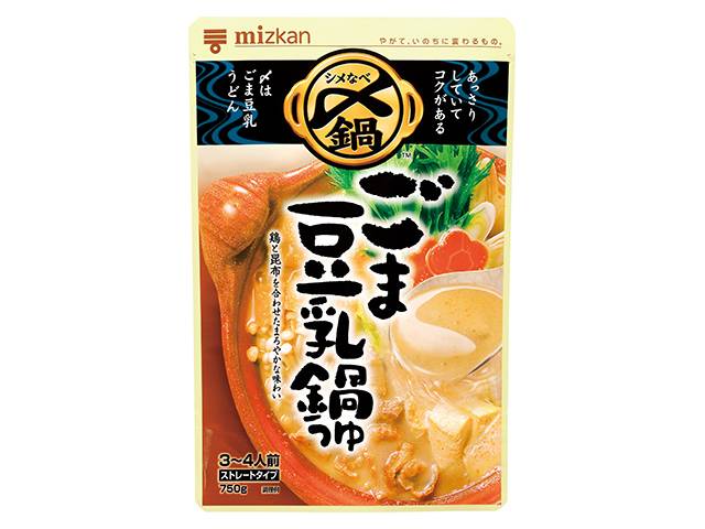 ミツカン 〆まで美味しいごま豆乳鍋つゆ ストレート (750g x 1)