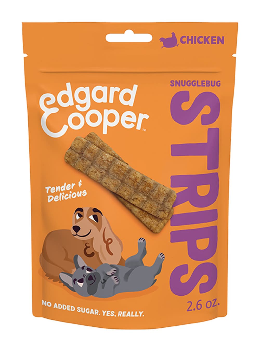 Edgard & Cooper Meaty Strips All Life Stages Dog Treats - Grain Free, Chicken (Flavor: Chicken, Size: 2.6 Oz)