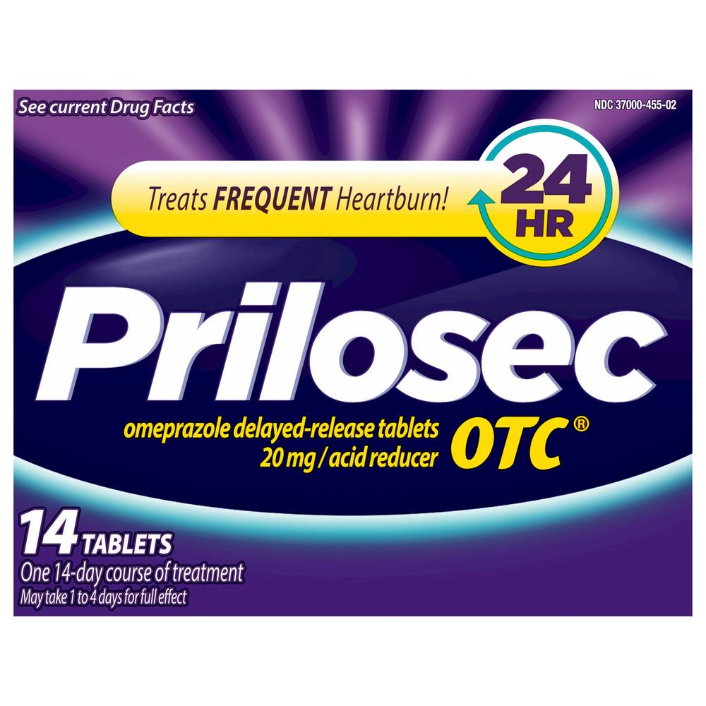 Prilosec OTC Acid Reducer Tablets 20 mg (3.2 oz, 14 ct)