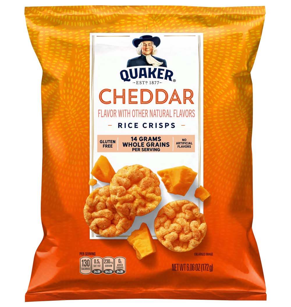 Quaker Rice Crisps, Cheddar (6.06 oz)