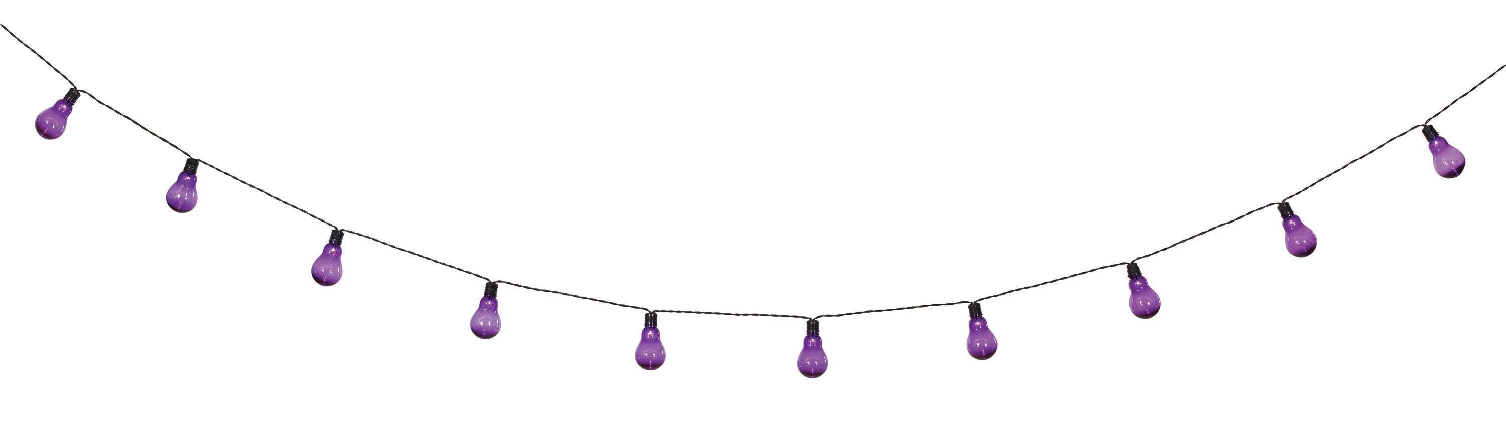 Haunted Living 10-Count LED Purple Bulb Halloween Lights | ES65-504LA