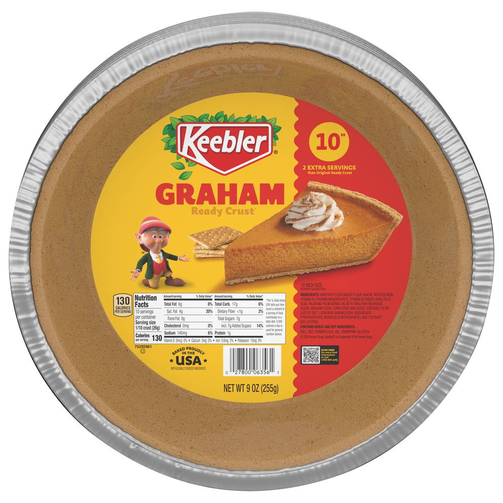 Keebler Kosher 10 in Graham Pie Ready Crust (9 oz)