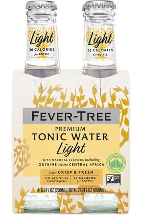 Fever-Tree Refreshingly Light Indian Tonic Water 4x 200ml Bottles