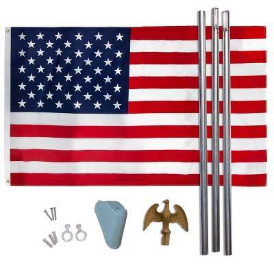 Valley Forge Flag U.s. Flag Set With 6 Flag Pole, 3'x5