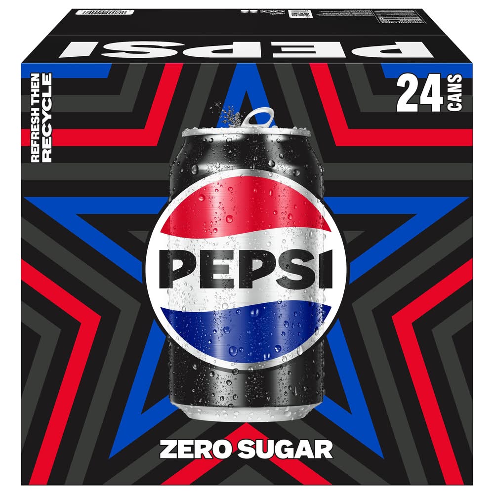 Pepsi Zero Sugar 24/12 Oz Cans (24 ct, 12 oz)