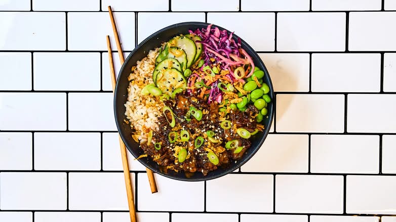 Hoisin Mushroom Rice Bowl