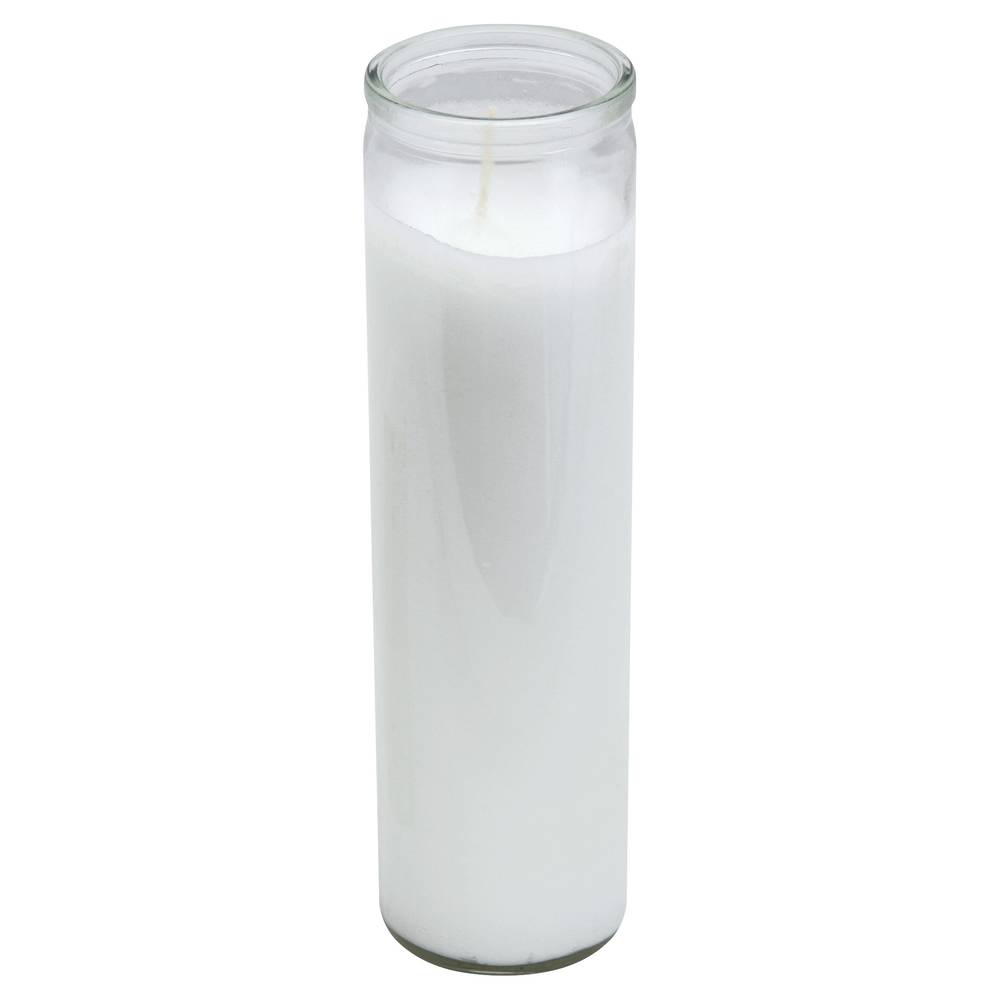 Eternalux 8" White Plain Candle (1 candle)