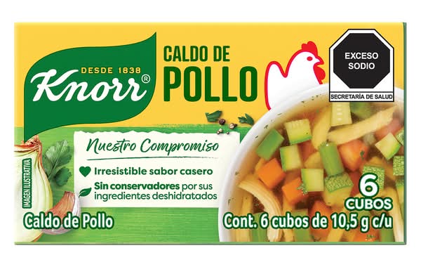 Knorr · Caldo en cubos, pollo (6 un)
