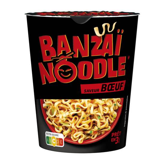 Banzai Noodle - Nouilles instantanées (bœuf)