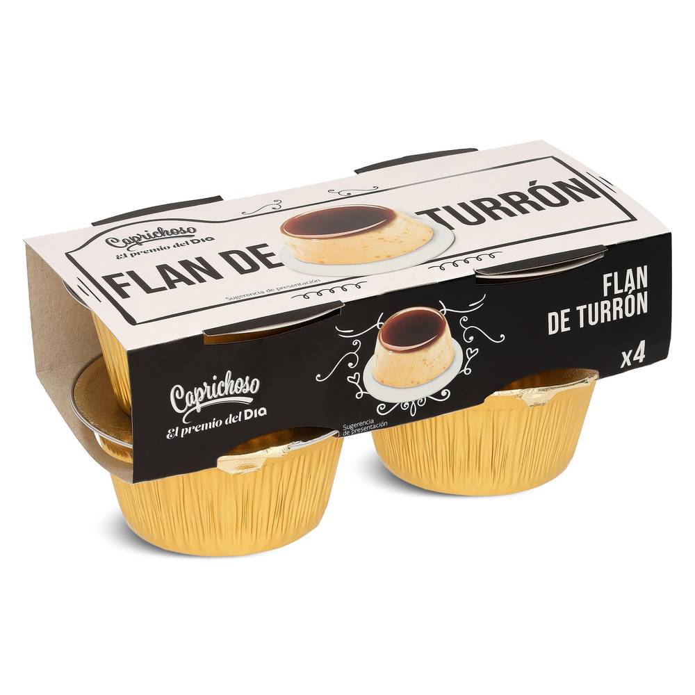 Flan De Turrón Caprichoso Dia Pack 4 X 100 G