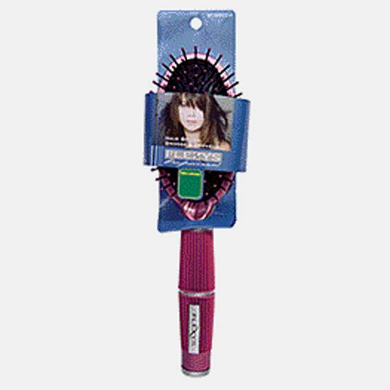 FLEXYS Plastic Hair Brush Asst. W/Rubber Grip (on a card)