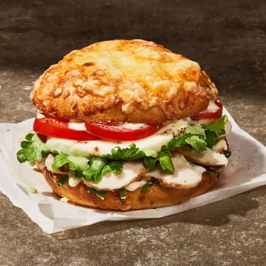 Chicken Roma Asiago Bagel Stack