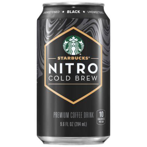 Starbucks Nitro Cold Brew Black Unsweetened 9.6oz