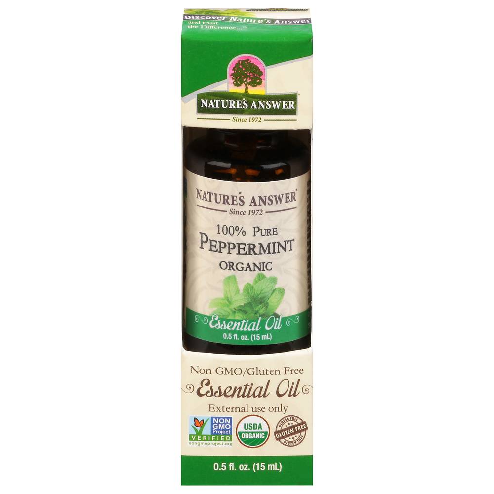 Nature's Answer Organic Peppermint Essential Oil (0.5 fl oz)