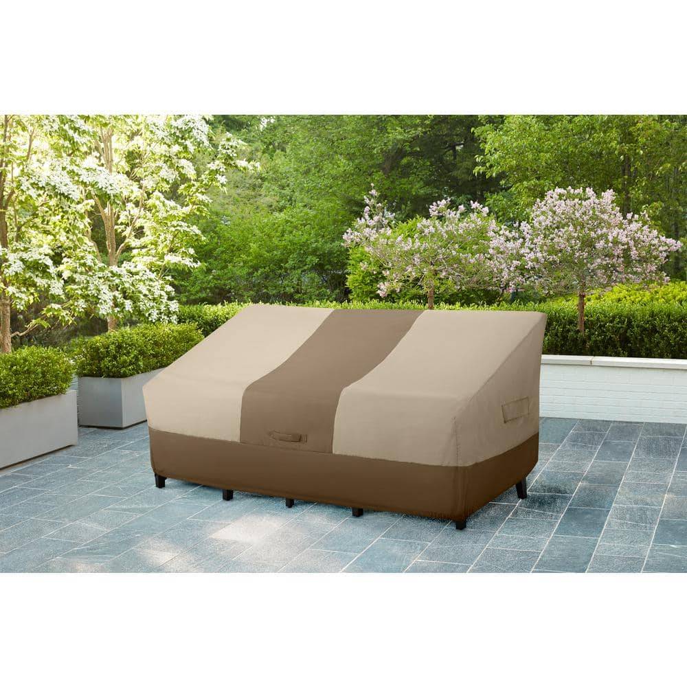 Hampton Bay Rectangular Beige Patio Furniture Cover